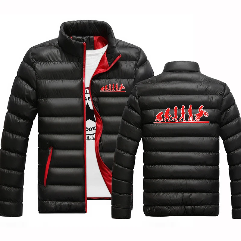 Nouvelle veste en coton quatre couleurs pour homme, design Motocross Human Evolution, collection automne-hiver 2026, chaude et de haute qualité, pour les loisirs