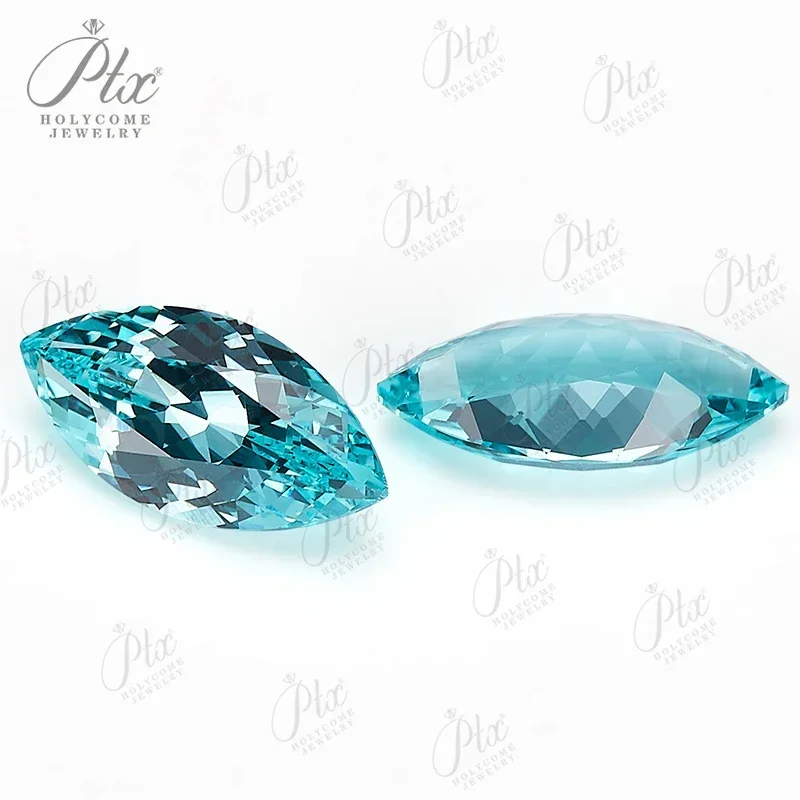 New Material Lab Grown Sapphire Paraiba Marquise Shape VVS1 Selectable AGL Certificate Charm Diy Advance Jewelry Making Material