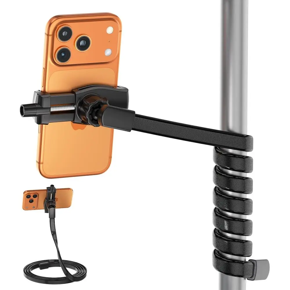 

Universal Gooseneck Arm Mount for 3.5-7.5 Tablets, Adjustable Holder for Treadmills, Strollers, and More