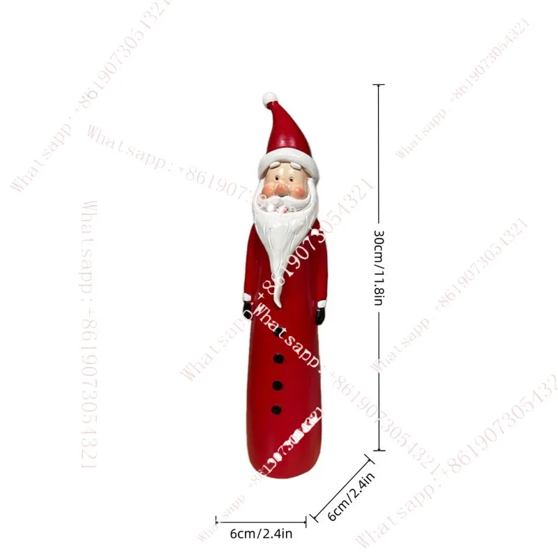 

Popular new products, cute Santa Claus and snowman resin ornament