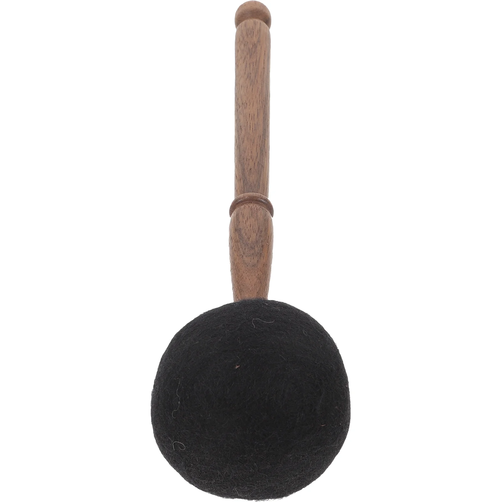 

Wool Felt Bowl Hammer Sound Mallet Singing Bowls Striker Tibetan Black Musical Stick Handmade Nepal Wooden Handle Practical