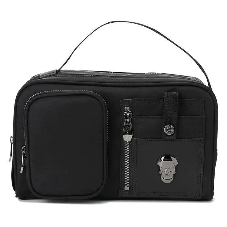 

Golf handbag, clutch bag, skull cosmetic bag, waterproof and wear-resistant multi-layer storage bag for men and women
