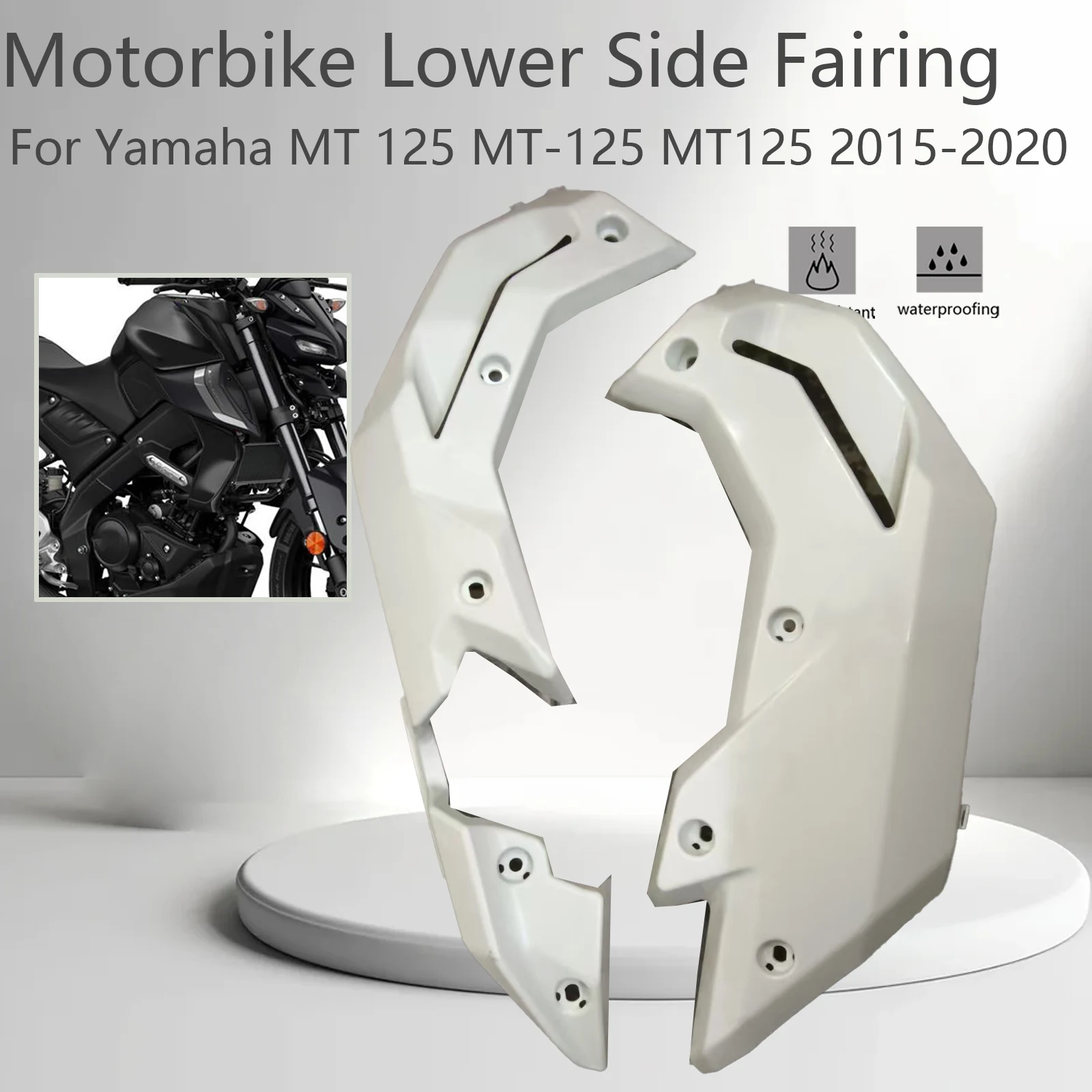 Motorcycle Accessories Lower Side Fairing Cowl Panel Cover For Yamaha MT 125 MT-125 MT125 2015 2016 2017 2018 2019 2020