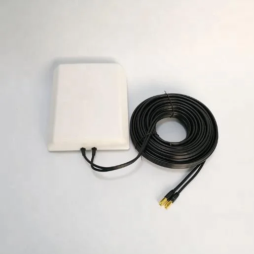 Mimo 4g outdoor antenna1710-2700mhz high gain 9dBi Directional Flat Panel MIMO 4g lte antenna with 5 meters cable