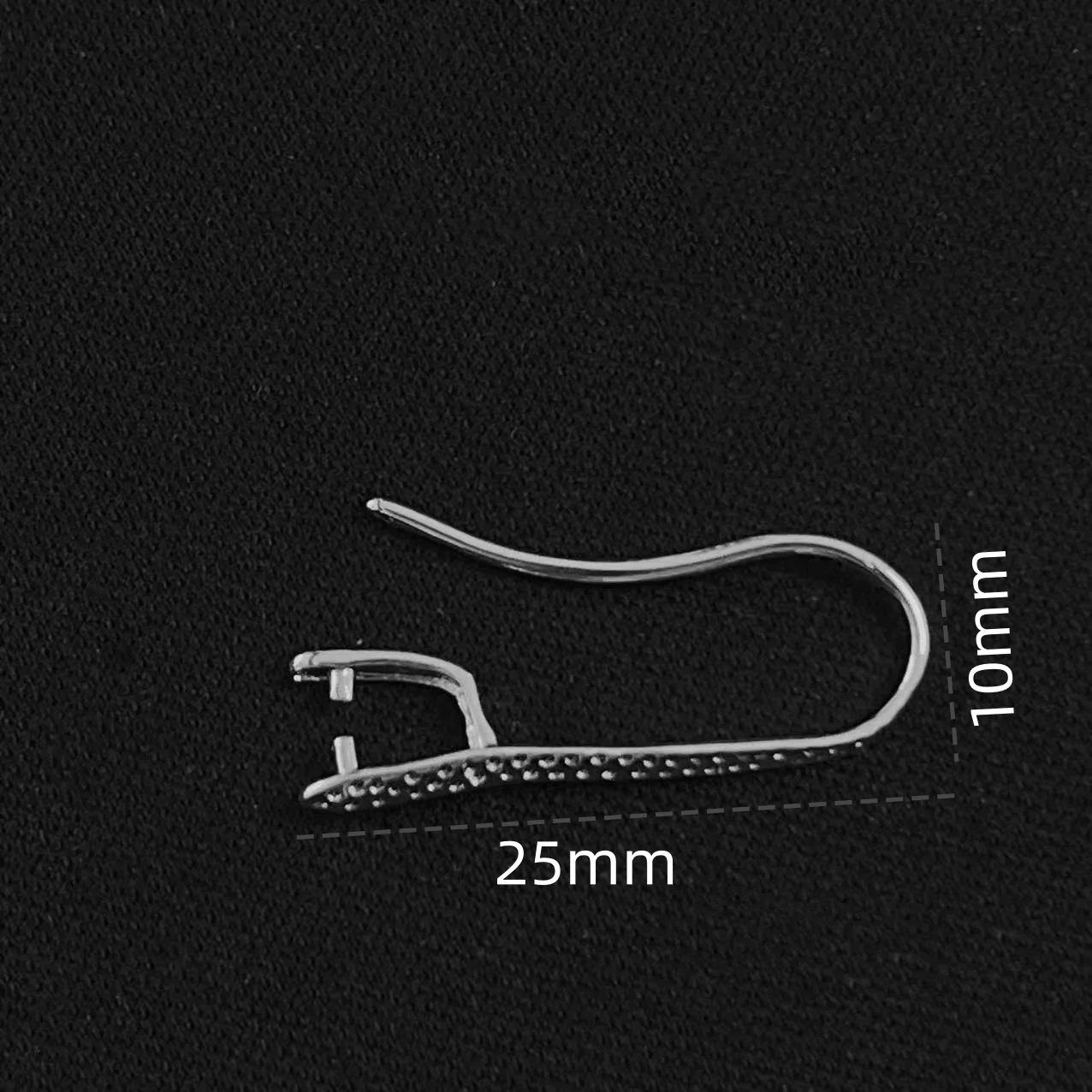 10Pcs U Shape Earring Hook Platinum Plated French Ear Wires Open Dangle Earring Findings for DIY Earring Making