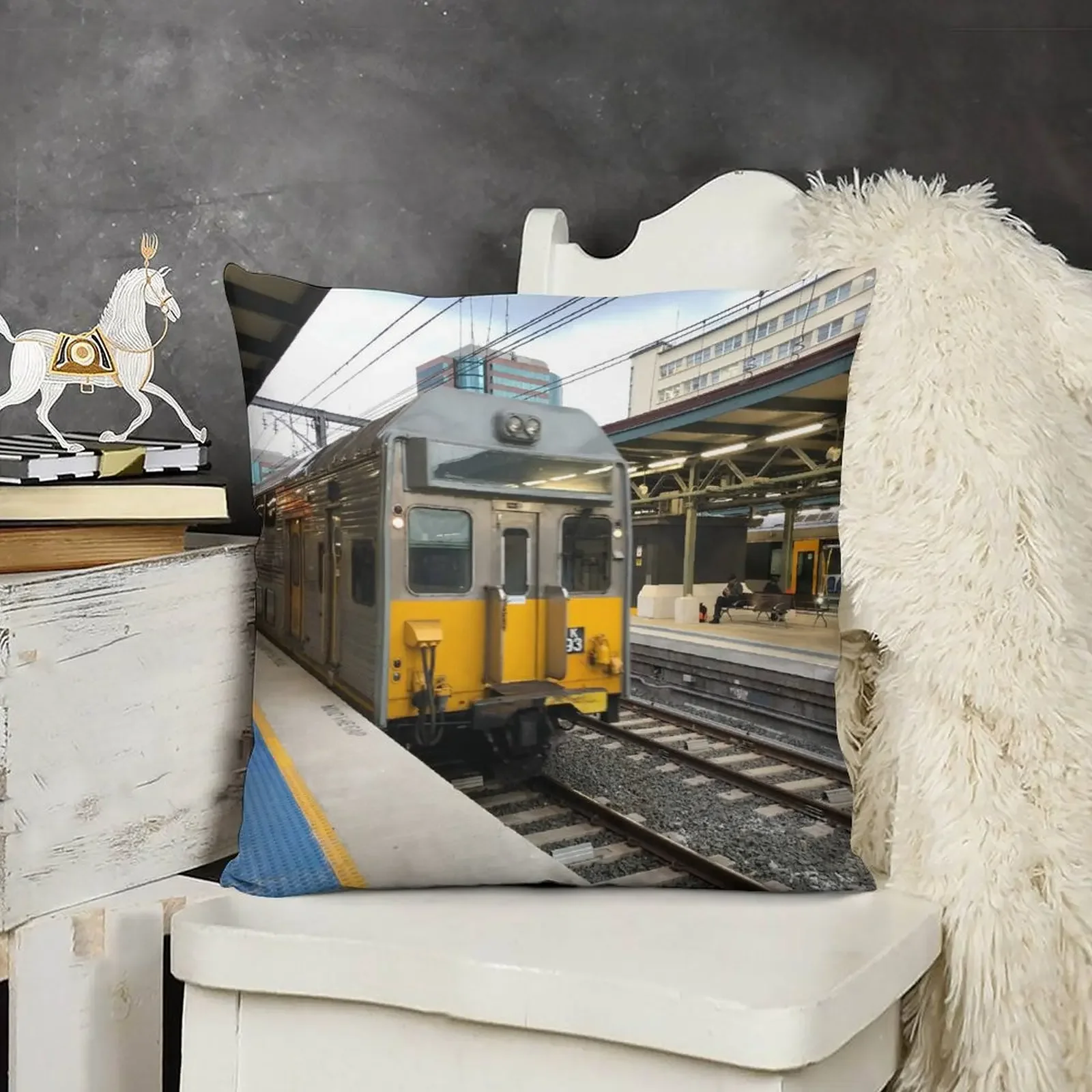 

Sydney Trains K Set at Central Station Throw Pillow Cushion Cover For Sofa Decorative Cushion Cushions Cover pillow