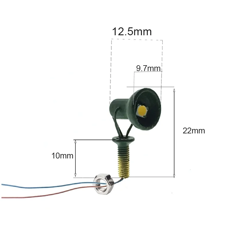 Model Train Railway Layout Accessories HO Scale Spotlight For Diorama Building