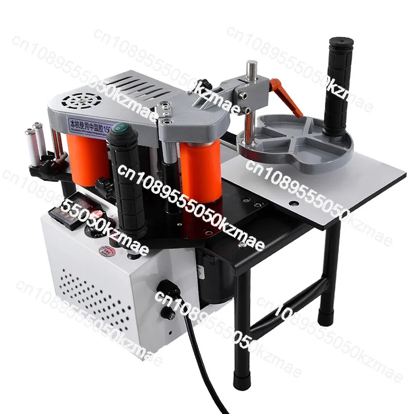 SC-40 Edge Banding Machine Portable Wood PVC Two-sided Gluing Edge Bander with Tray & Cut Adjustable Speed 110/200V 1200W 1000ml