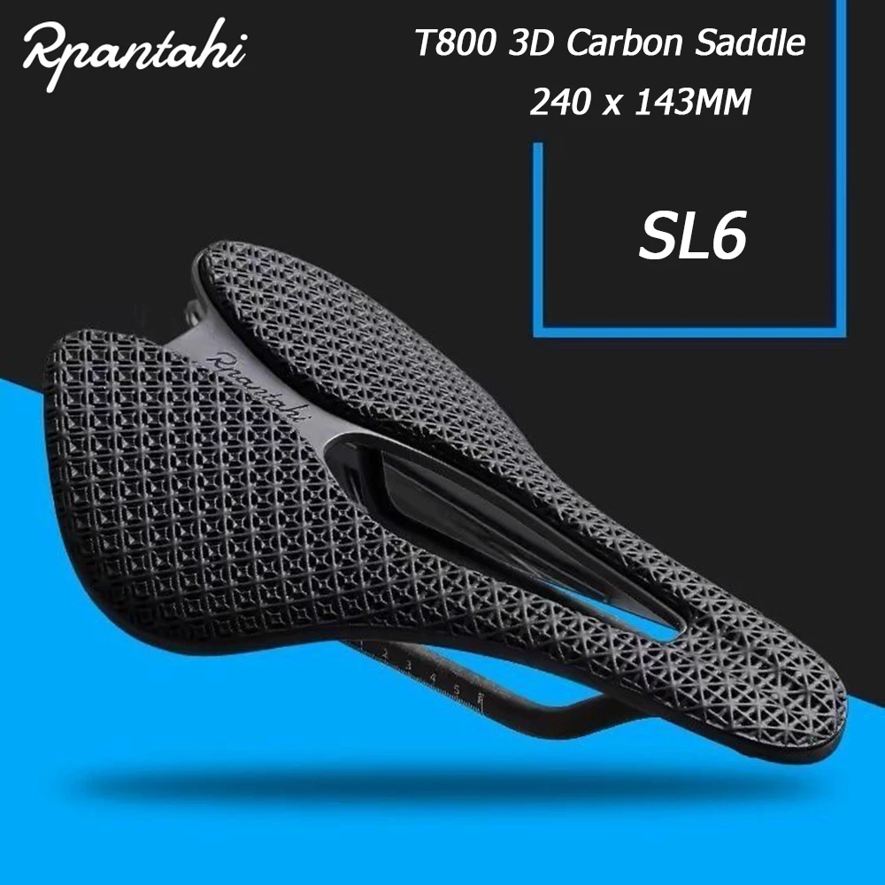 

RPANTAHI-3D Printed Bicycle Cushion, MTB Road Bike Riding Saddle, Outdoor, Shock Absorption, Carbon , Short Nose Seat Cushion