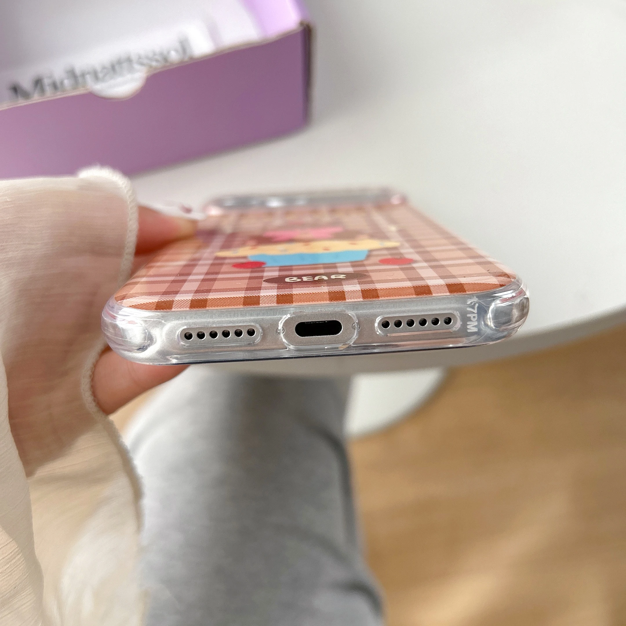 الكورية Ins لطيف الكرتون الوردي القوس الدب كعكة جرو براون منقوشة جراب هاتف آيفون 17 16 15 14 13 برو ماكس الغطاء الخلفي صندوق #4