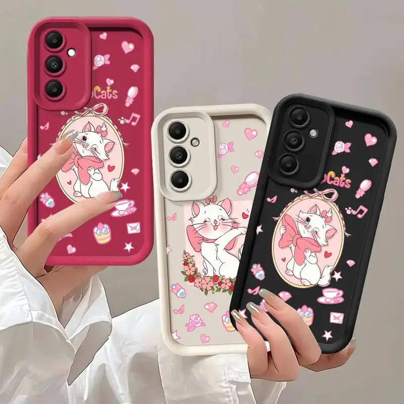 phone cases for Samsung Galaxy A55 A34 A25 A12 A35 A23 A24 A14 A54 A13 Angel Eye Ladder funda Cover Disney Movie The Aristocats