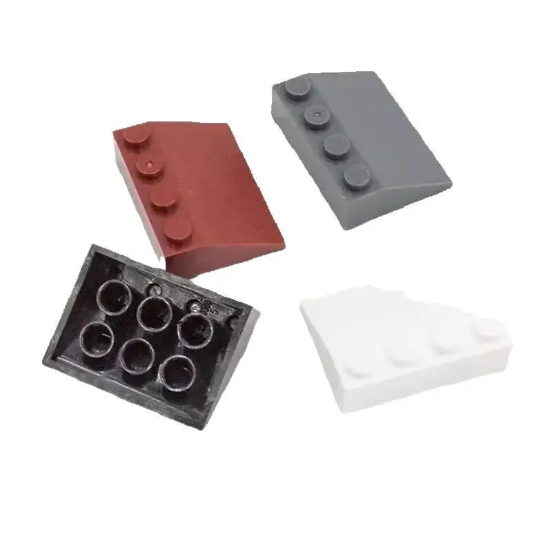 100Pcs 3297 3X4 Slope 4Dots Building Blocks Moc Accessories Compatible With Brick Construction Children Toys Gift Box