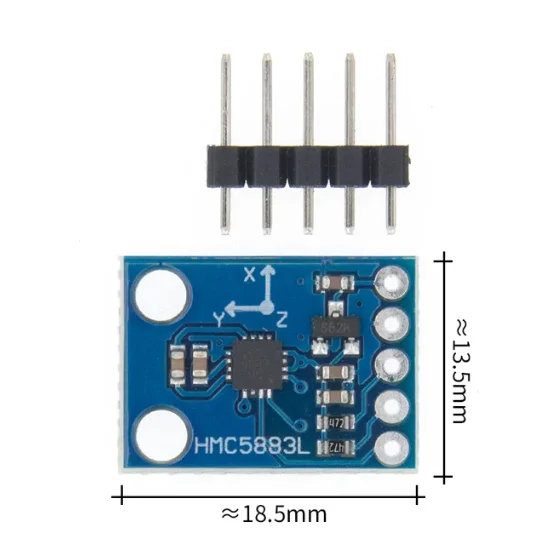 Module de boussole électronique GY-273 QMC5883L, Module de capteur de champ magnétique à 3 axes