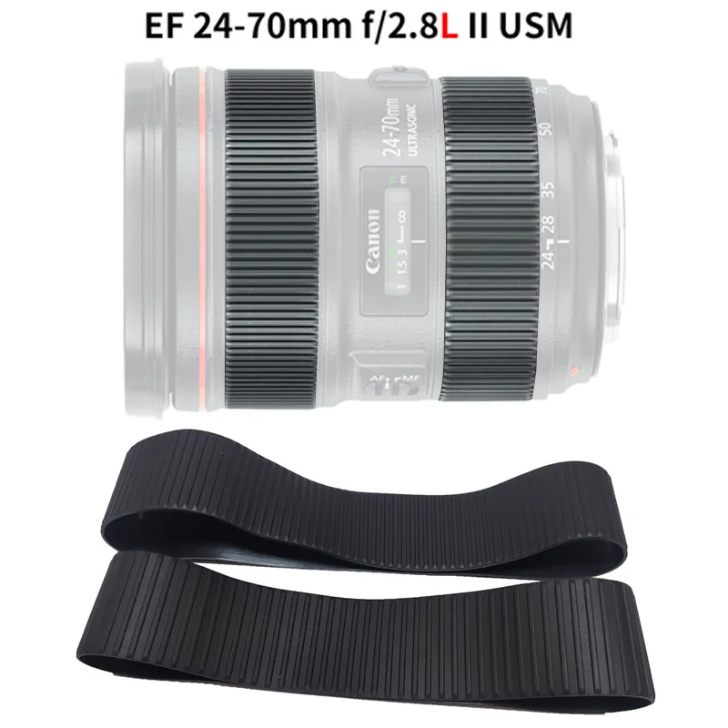 LENS Genuine Zoom + Focus Grip Rubber Ring For Canon EF 24-105mm f/4L IS  / IS II / 24-70mm f/2.8L II USM Repair Part