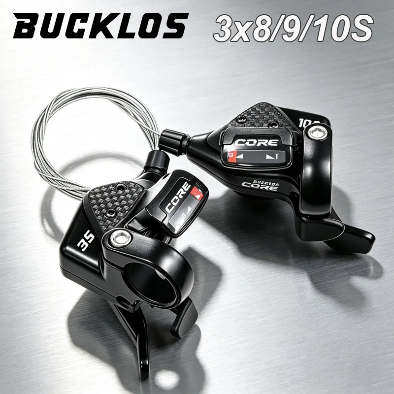 BUCKLOS Transmission Lever Flat Handle Road Vehicle Left 2s/ Right 11s/A Pair 2x11s For Road Bike Shifter Lever