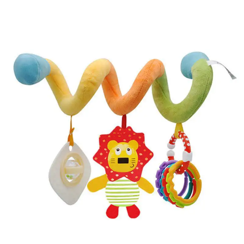 Infant Color Label Bed Around Hanging Bedbells Comfort Toy Baby Rattle Toy 0-12 Months Holder Bracket Infant Crib Boy Toys Gift