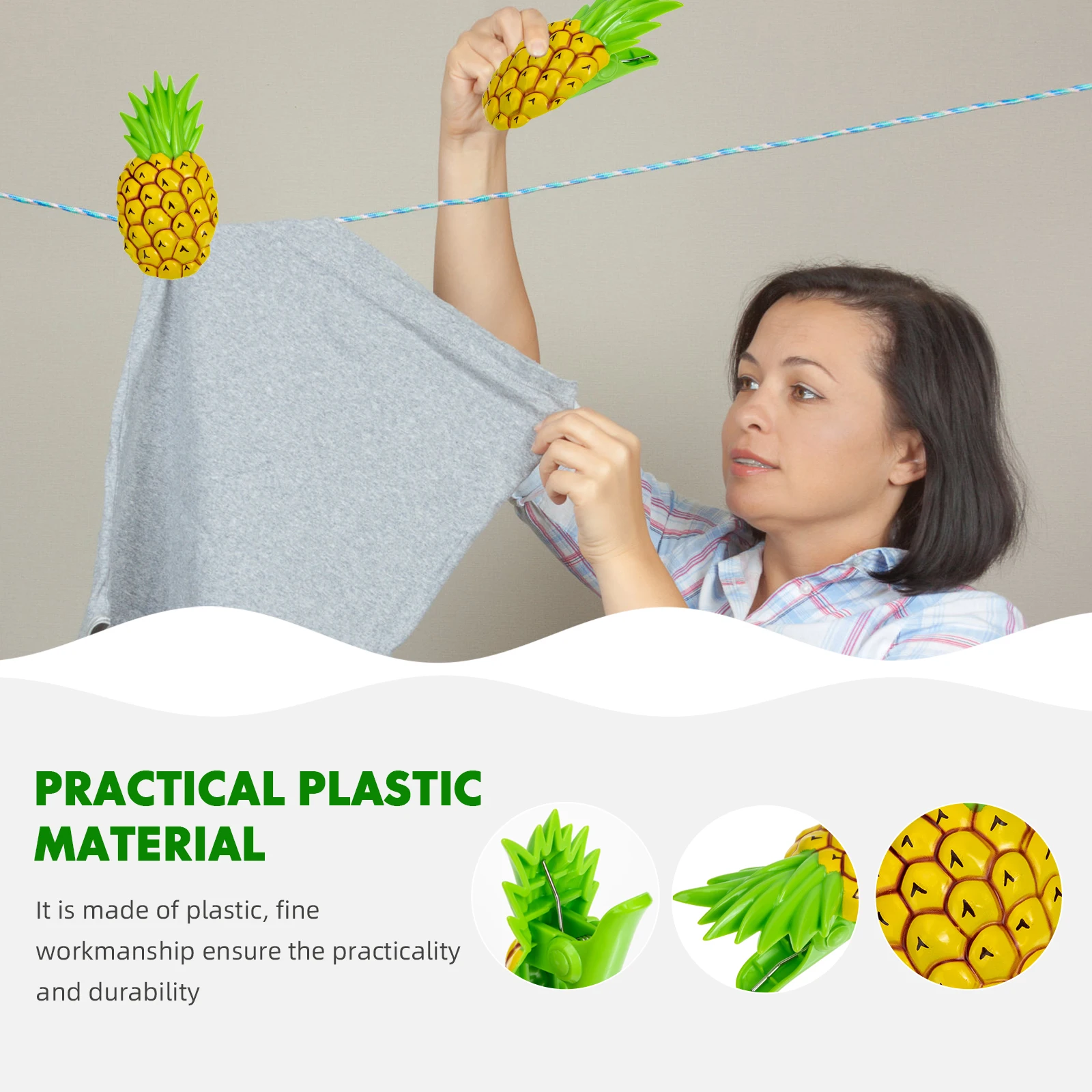 

Beach Clip Plastic Clamps for Sunbed Towel Pool Chairs Small Hangers Clothes Line Clamp Smooth Edge Non Damage Household