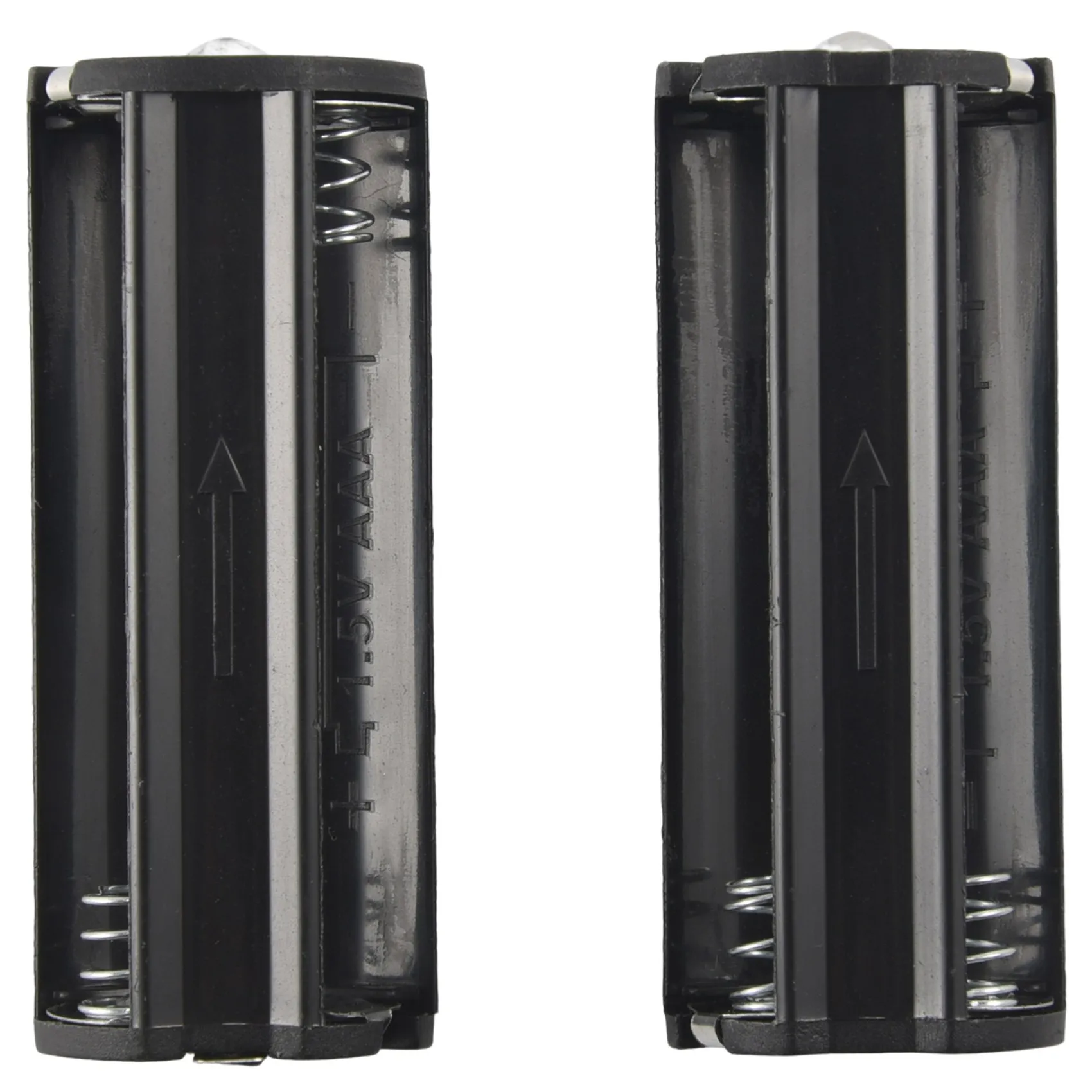 

2Pcs Black Battery Holder for 3 x 1.5V AAA Batteries Flashlight Torch