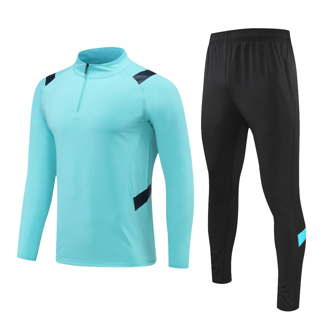 NEW adult tracksuits training suit   Fans Half Zipper Jacket men games Jerseys football  Kit Tops and trousers Casual Wear