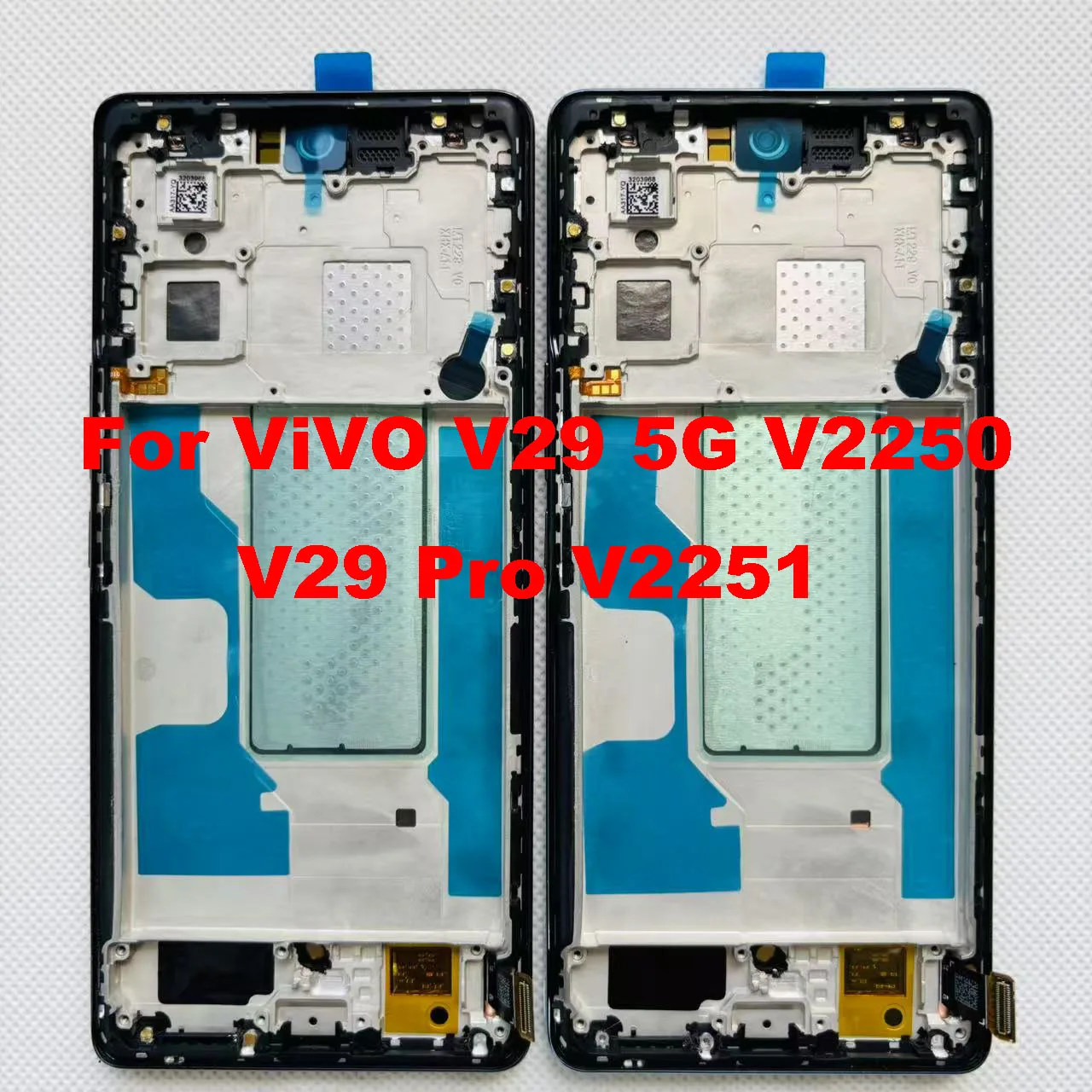 6.78' Original AMOLED 120Hz For Vivo V29 5G V2250 V29 Pro V2251 LCD Display Screen Touch Digitizer Assembly Parts with Frame