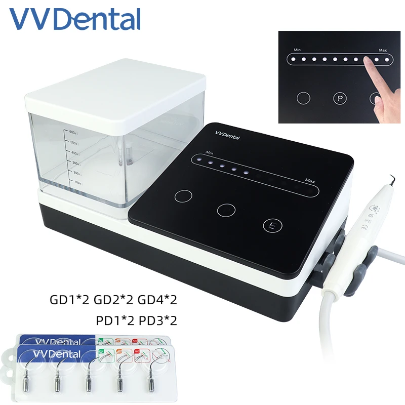 

VVDental Ultrasound Dental Scaler with Power off Memory Portable LED Ultrasonic Equipped Scaler with 600ml Water Tank Dentistry