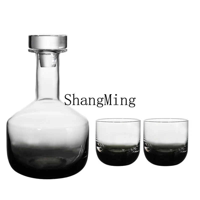 

PYH creative smoke gray gradual change glass kettle set decanter wine set guest living room dining room