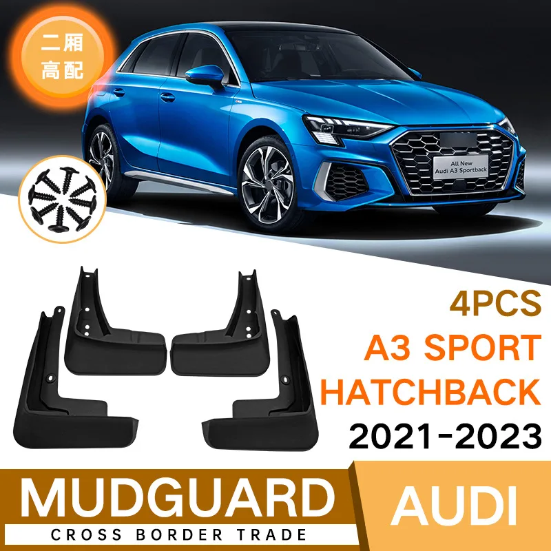 

For Sport Hatchback 2021-2023 Car Red Molded Mud Flaps Splash Guards Mudguards Front Rear Styling Front Rear Car Accessories