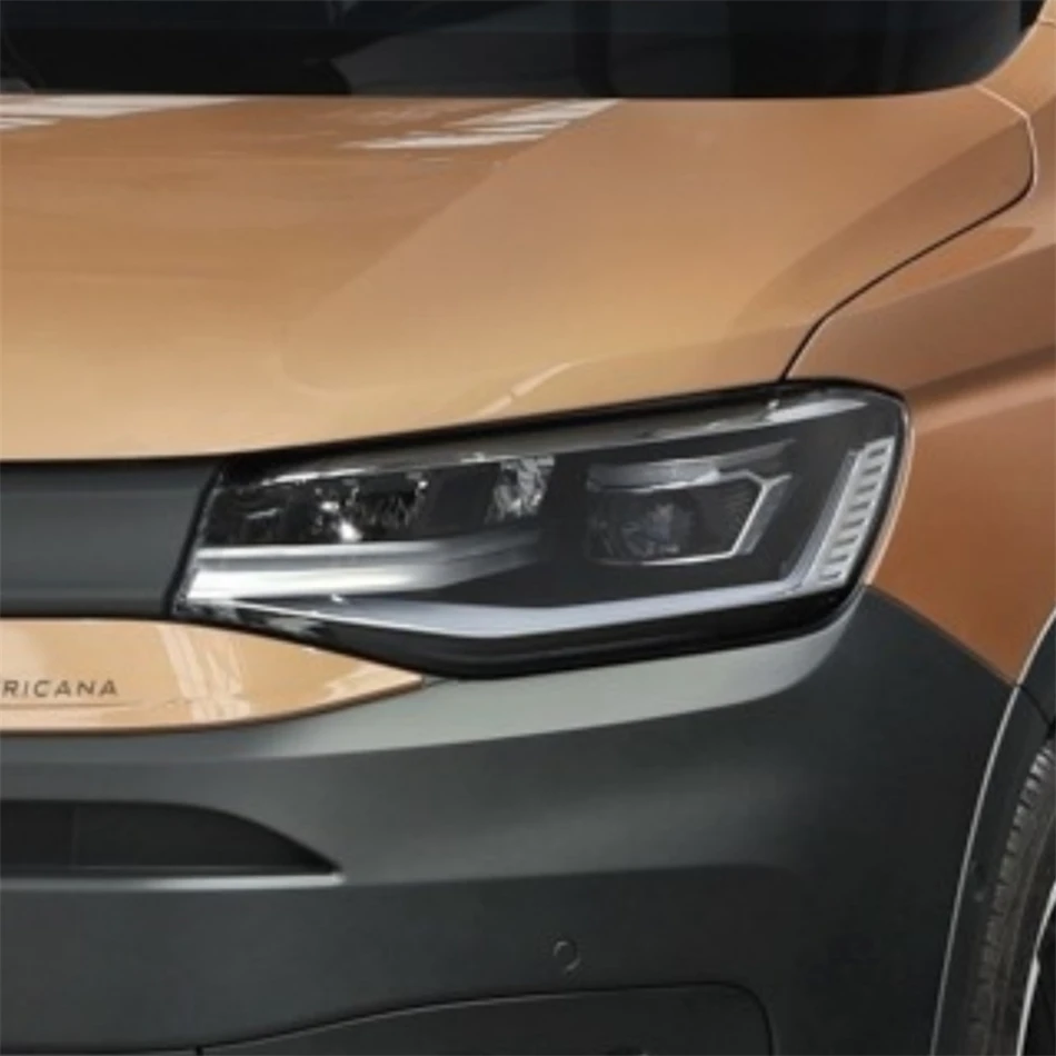 For Volkswagen VW Caddy 2020 2021 2022 2023 Accessories Lampshade Headlight Cover Car Front Headlight Lens Cover Lights Shell view 2