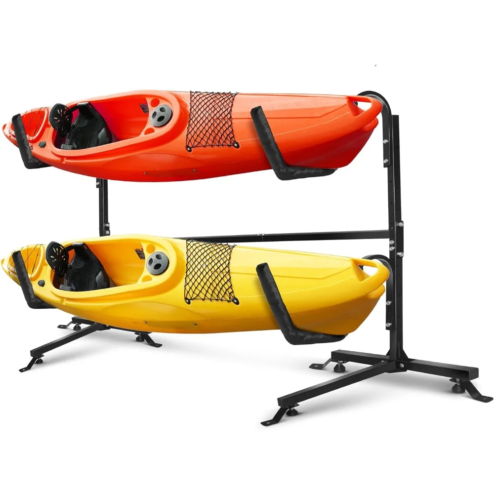 

Freestanding Kayak Storage Rack, Heavy Duty Storage, Durable Steel Outdoor Kayak Stand, Ideal for Kayaks, Surfboard