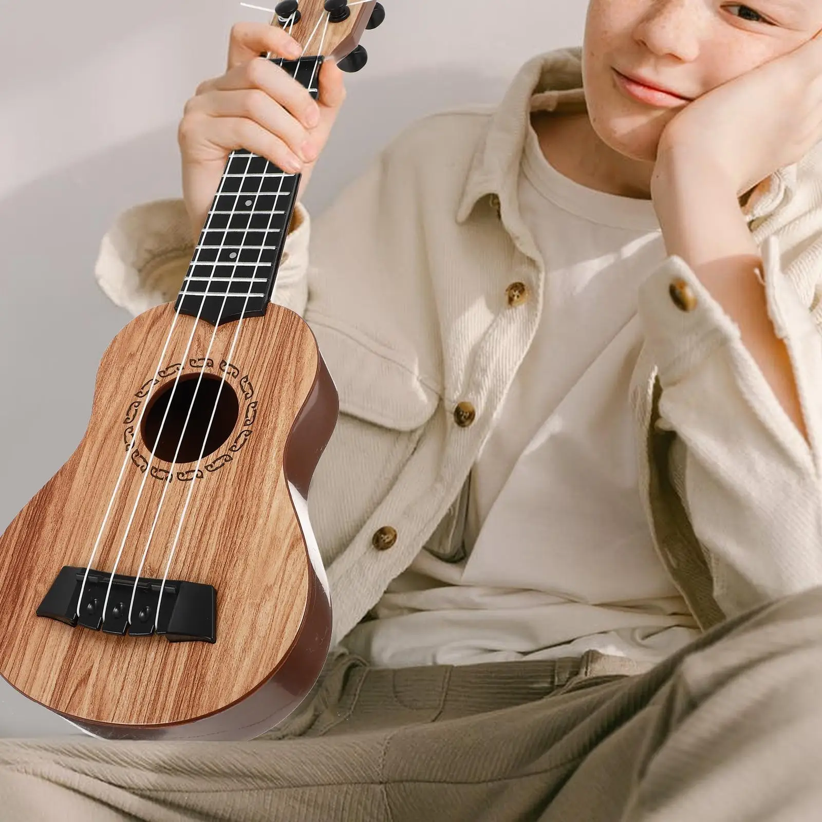 Ukelele de juguete, guitarra, instrumento Musical, ukeleles para niños pequeños, ukeleles para principiantes, regalo portátil seguro