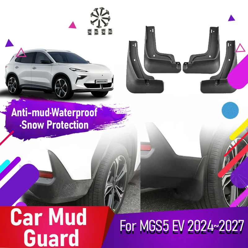 

Автомобильные брызговики для MGS5 EV MG ES5 ES34 2024 2025 2026 2027, антифриз, крылья, дверные брызговики, внешние детали, автоаксессуары