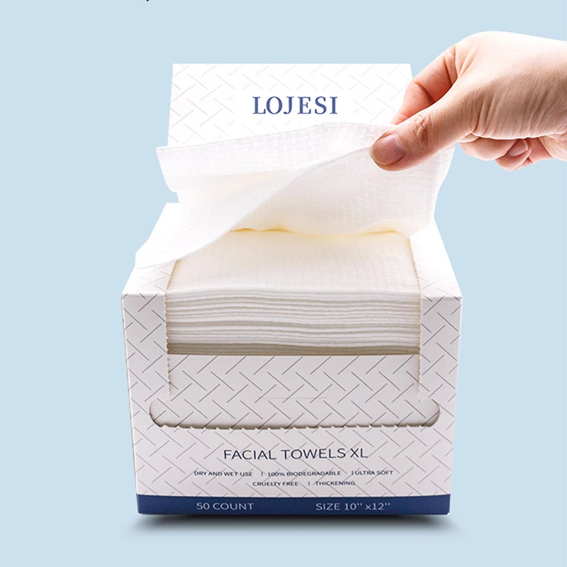 50pcs/box Disposable Face Towel Spa Beauty Salon Facial Cleansing Towel Home Hotel Bathroom Accessories Travel Face Clean Towel