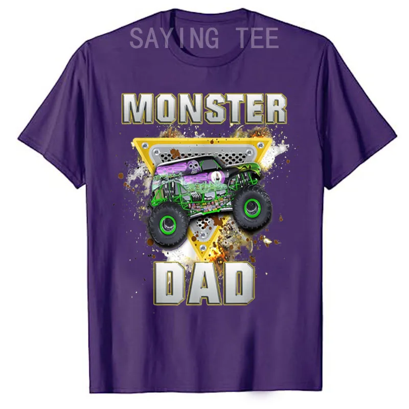 Monster Truck Dad Monster Truck Are My Jam Truck Lovers T-Shirt Monster-Truck Mom Birthday Kid Family Matching Tees Novelty Gift