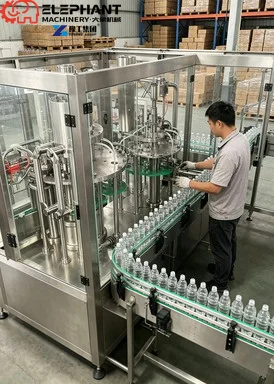 Full Set Filling Washing Capping Packing Production Line Industrial Liquid Filling Line