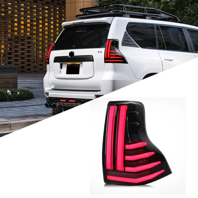 

Suitable for 10-21 Toyota Overbearing Prado tail light assembly modified LED daytime running light running water turn signal