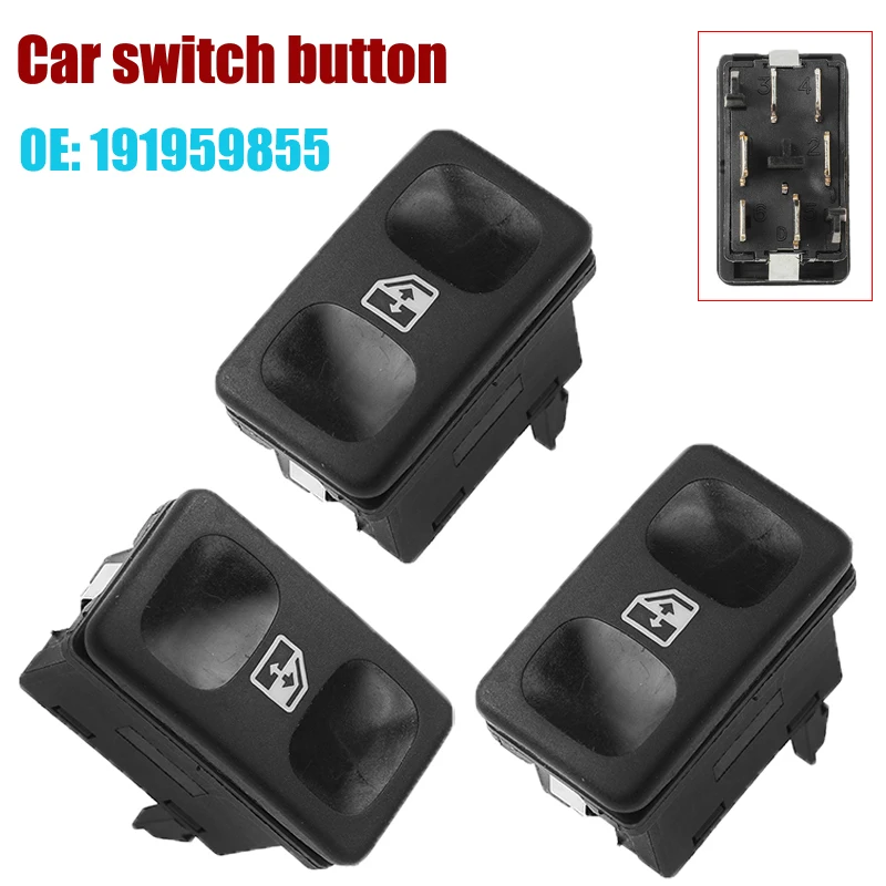 

191959855 Electric Passenger Window Control Switch Console Button 19195985501C 6K0959855A For VW Jetta Polo Golf GOLF MK2 GTI