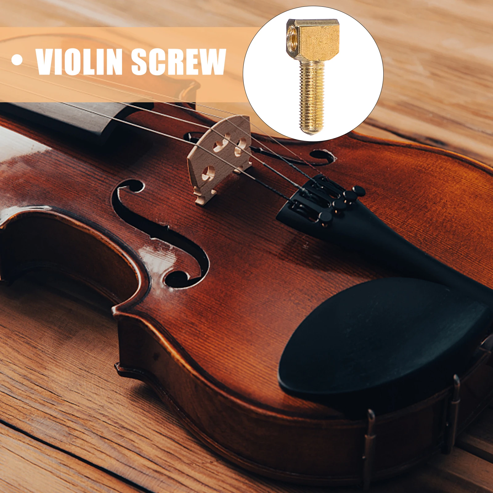 

4pcs Violin Screw Fittings String Instrument Bow Screw Parts String Instrument Accessories Viola Rod Repair Kit Durable