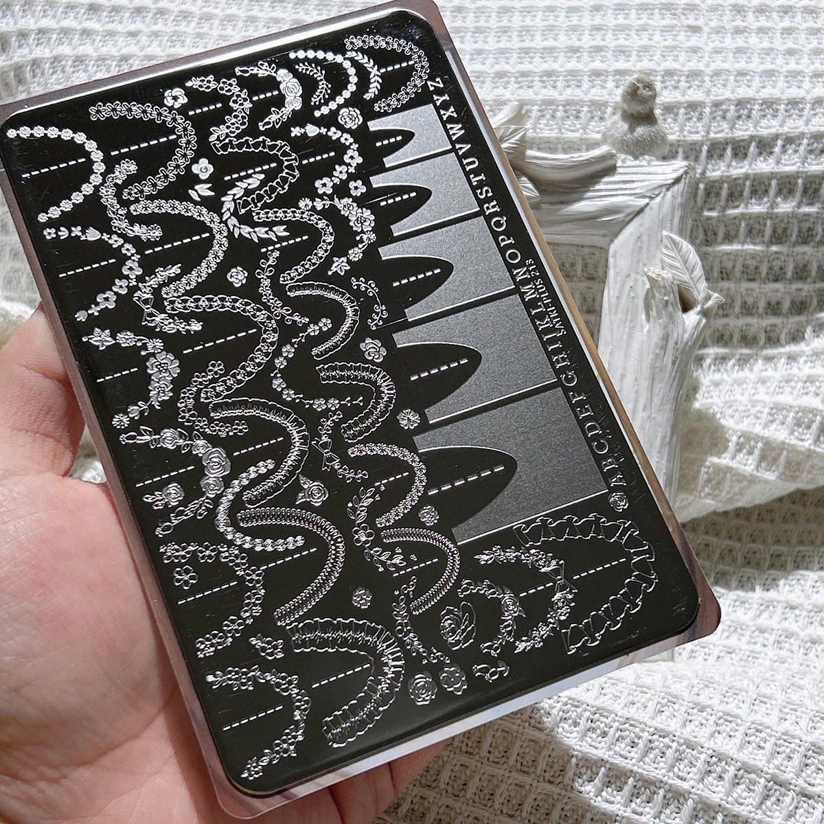 

Nail Art Stamping Plate for Beginners, No Need for Hand Painting, Nail Decoration Template, French Pattern, Lace Pattern, Plaid Pattern, Border Pattern, Line Pattern, Nail Design, Nail Template, Transparent Transfer Silicone Stamping Plate, Nail Tools, Qu