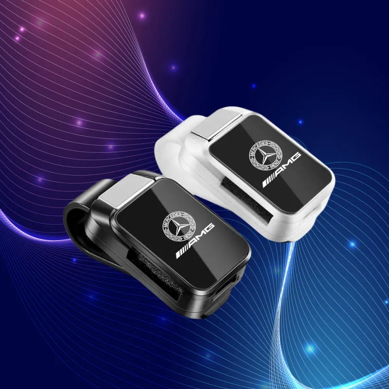 Car Glasses Storage Clip Sun Visor Sunglasses Holder for Mercedes Benz AMG W212 W213 W221 W177 W246 Car Decoration Accessories