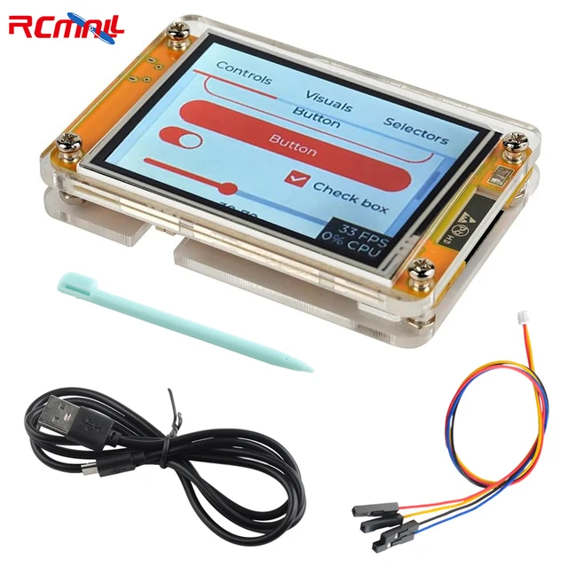 2,8-calowy moduł ESP32 Wyświetlacz TFT LCD z akrylową obudową Dwurdzeniowy ESP32-2432S028R WIFI+BT 240X320 ILI9341 Rezystancyjny ekran dotykowy