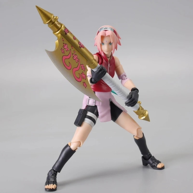 Bandai Original Genuine S.H. Figuards Naruto Shippuuden Haruno Sakura NARUTOP99 Edition 13.5cm modello Action Figures regali giocattolo