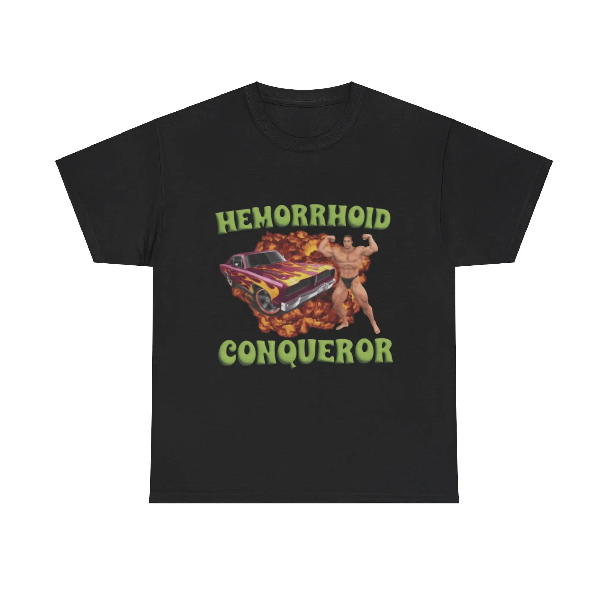 Hemorrhoid Conqueror Meme T Shirt Funny Parody Hemorrhoids Memes and more