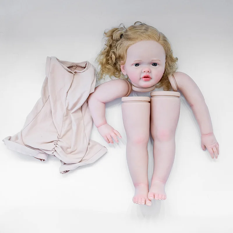 Reborn Betty Doll Kit 27Inch Already Painted Kits/Un painted Kits Soft Touch Fresh Color DIY Doll Parts with Cloth Body