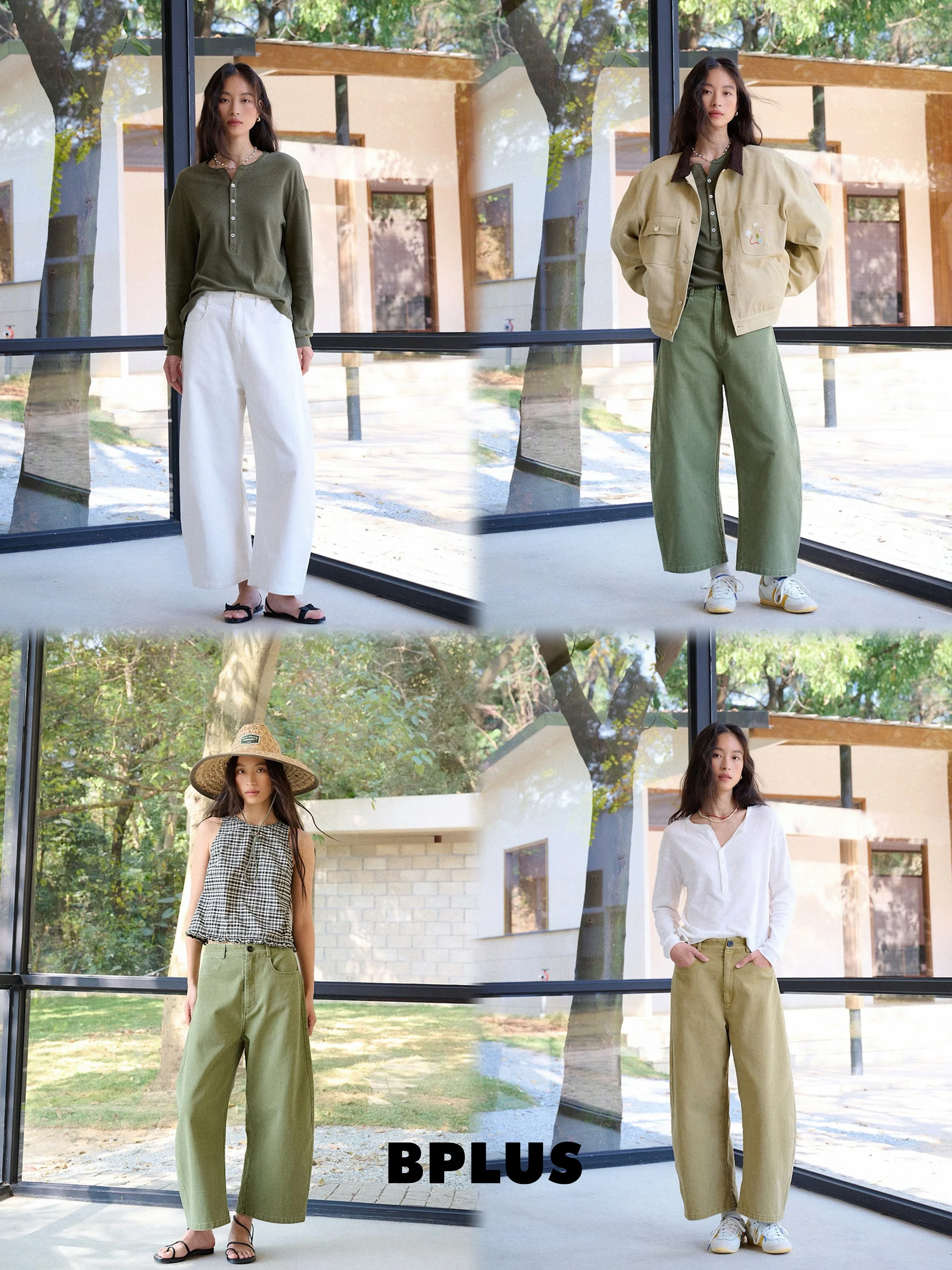 

Новые джинсы BPLUS25: свободные широкие брюки из денима с эффектом потертости, универсальные, с цветным принтом в виде полумесяца, из хлопка, длина 7/8