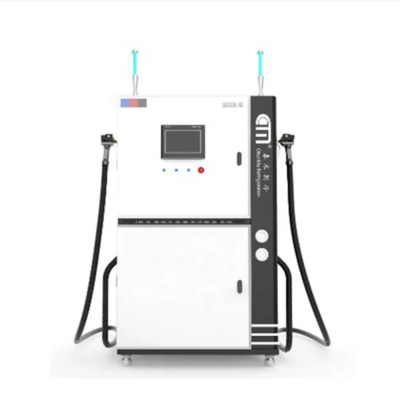 Air Conditioning Refrigerant Charging Equipment R134a R22 Dual System Fully Automatic Refrigerant Charging Machine