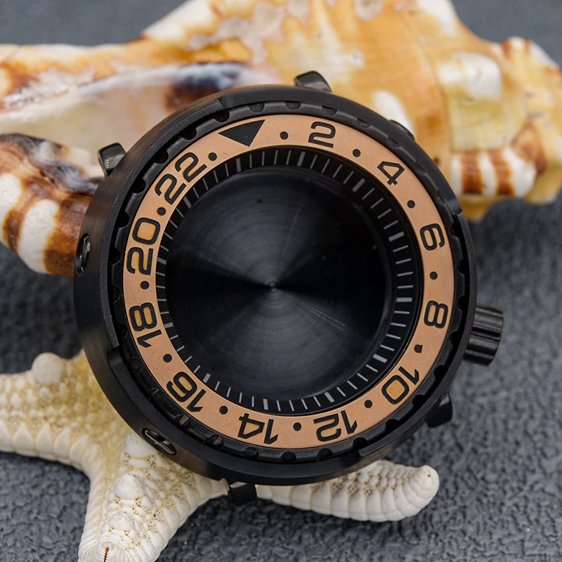 Custodie per orologi in scatola di tonno con quadrante NH35 inserto con lunetta Seiko orologi meccanici per cassa dell'orologio subacqueo da uomo con movimento automatico NH35