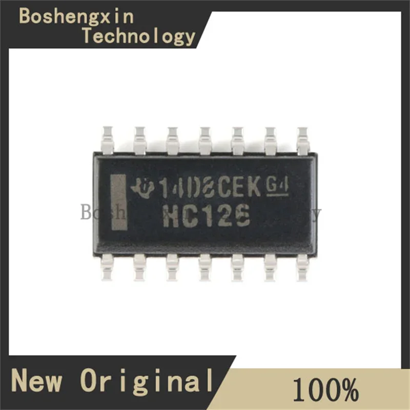 10Pcs SN74HC126DR 4-channel, 2V to 6V buffer with tri-state outputs SOIC-14  SN74HC126DR