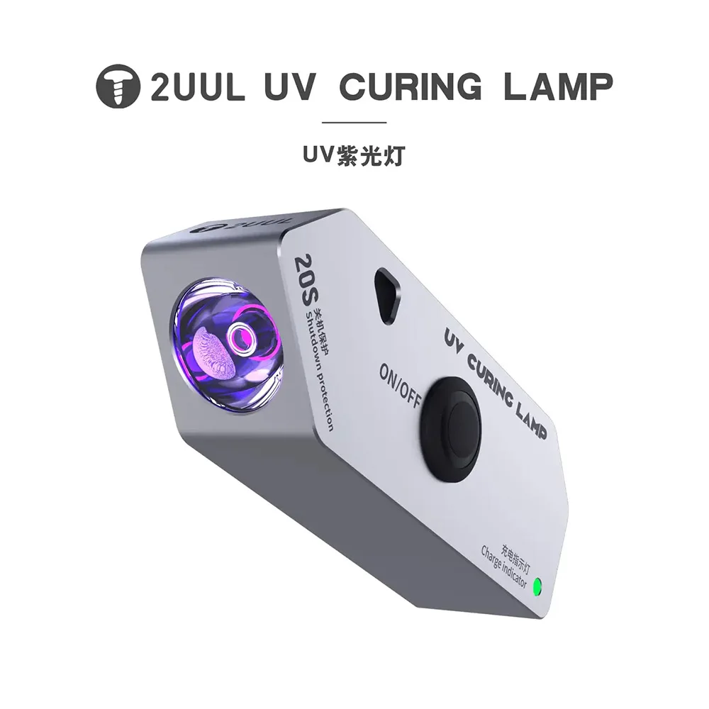 New 2UUL Repair Tools SC05 Handy UV Curing Lamp Built-in USB To Type-C Data Cable For Cell Phone Motherboard UV Fast Curing Lamp