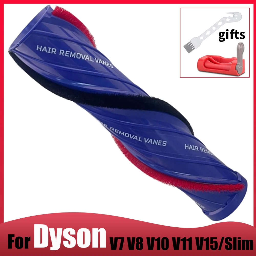 For Dyson V7 V8 V10 V11 V12 Direct Drive Brush Roller & Slim Series Motorbar Cleaner Head Roller Brush Replacement,No Side Cover