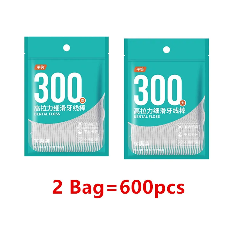 50/300/600/1500PCS Dental Floss Dental Floss Picks Clean Between Teeth Interdental Brush Toothpick Floss Picks Oral Hygiene Care
